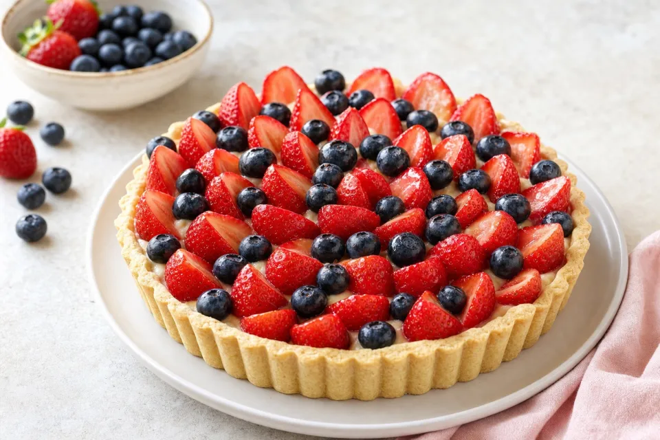 Strawberry-Blueberry Tart