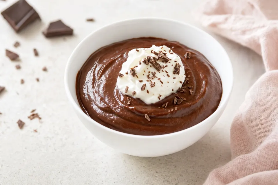 Easy Chocolate Pudding in the Microwave