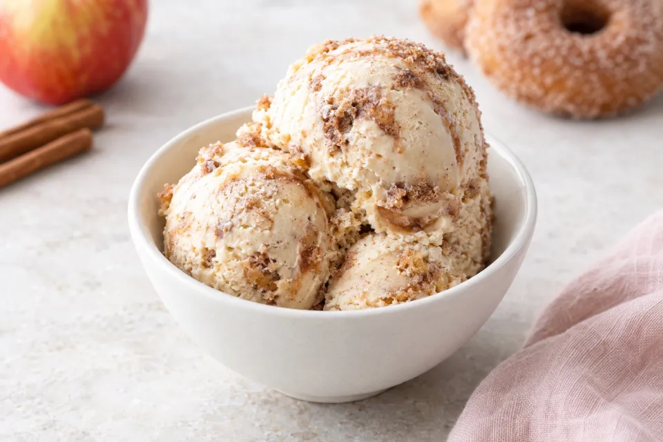 Apple Cider Doughnut Ice Cream