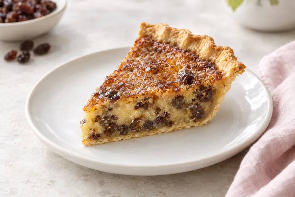 Rum-Raisin Chess Pie