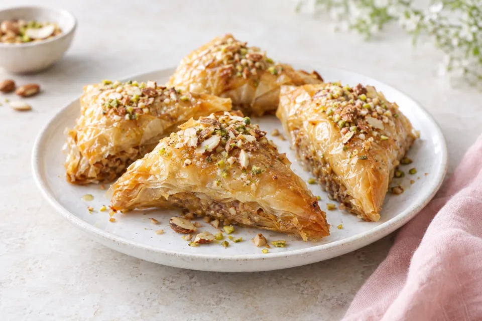 Moroccan Almond Phyllo Pastries