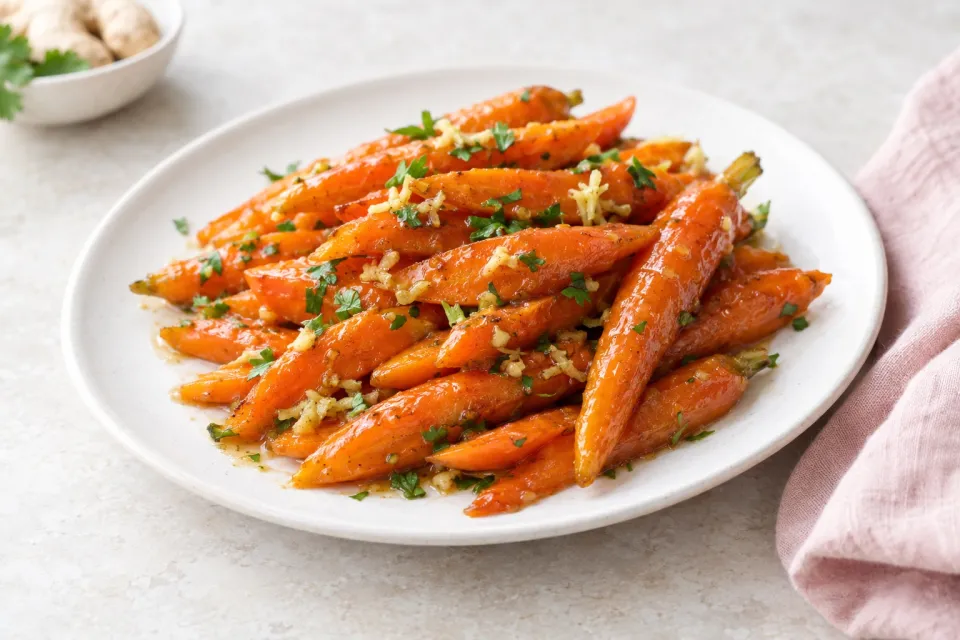 Gingery Glazed Carrots