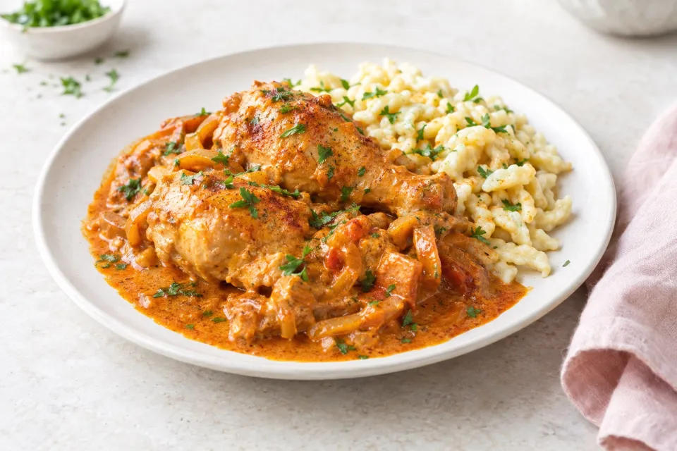 The Best Chicken Paprikash