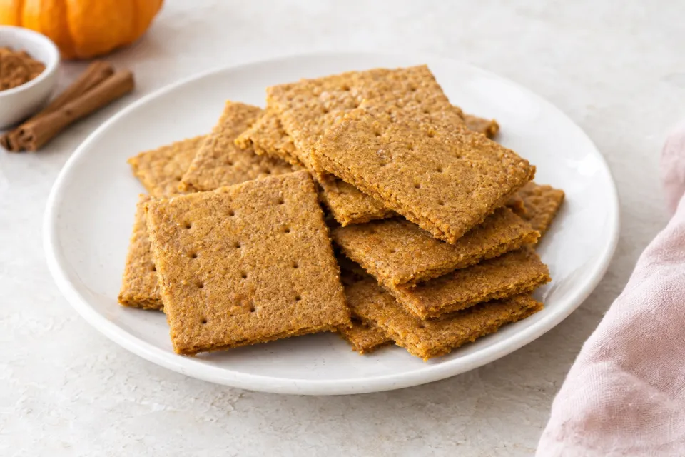 Homemade Pumpkin Graham Crackers