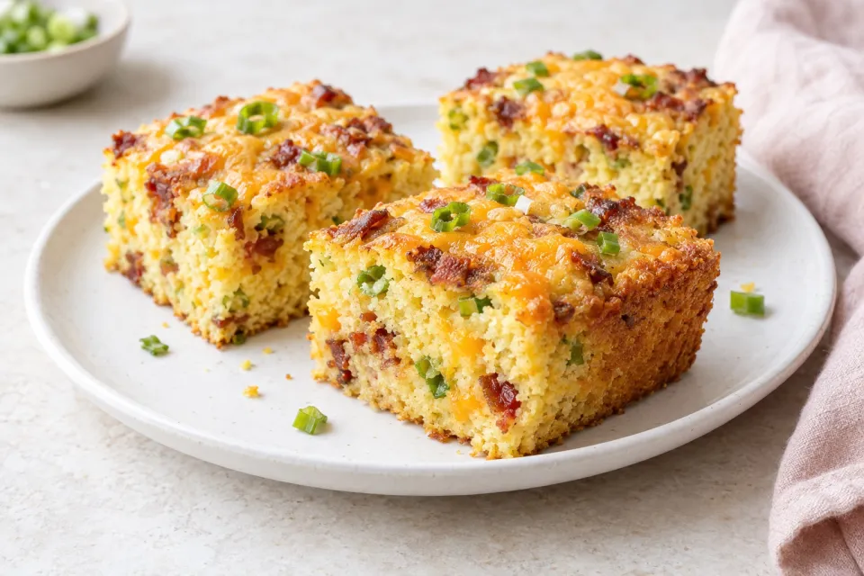 Cheddar, Bacon, and Scallion Cornbread