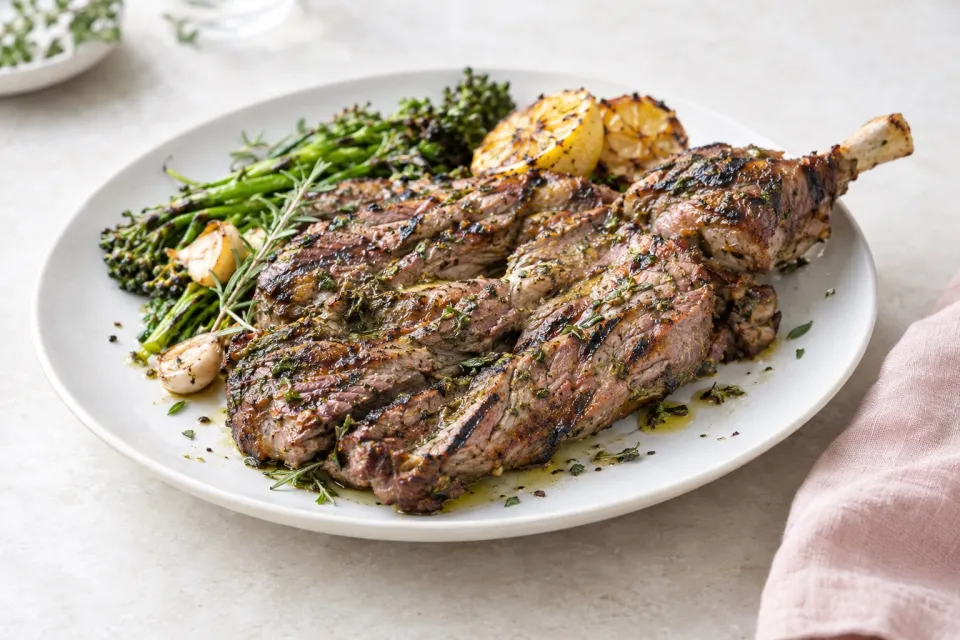 Grilled Butterflied Leg of Lamb