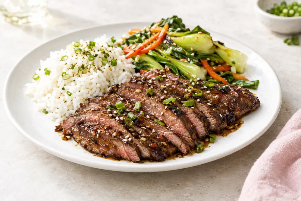 Pacific Rim Glazed Flank Steak