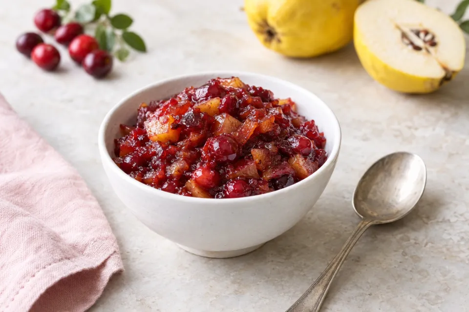 Lidia Bastianich's Cranberry-Quince Chutney