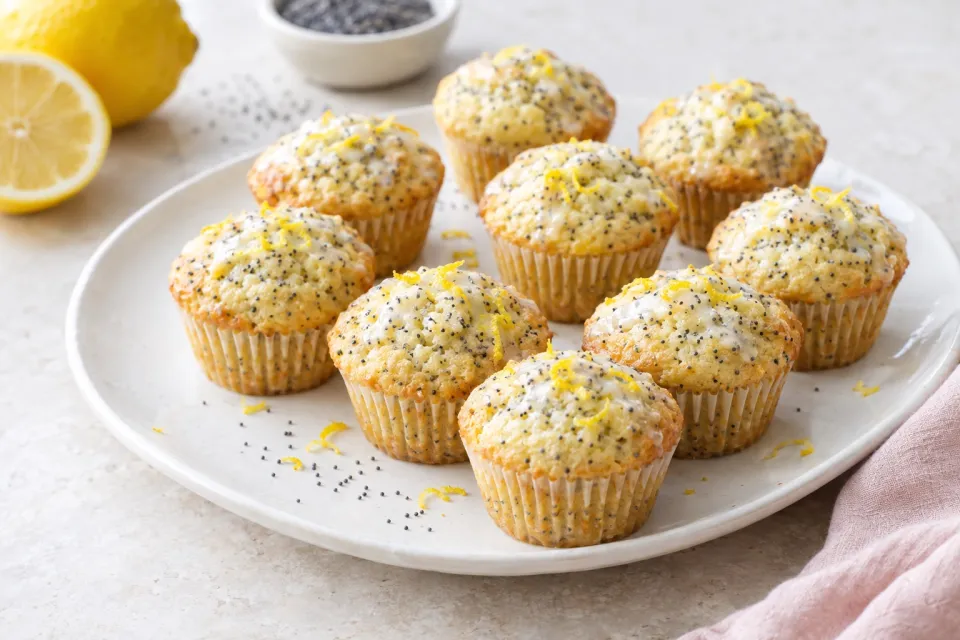 Lemon Poppy Seed Mini Muffins