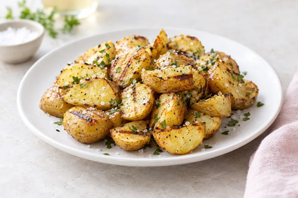 Grilled Salt and Vinegar Potatoes