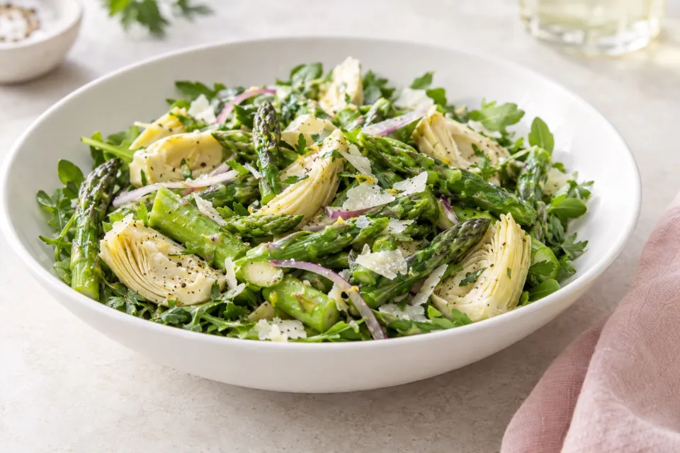 Asparagus Artichoke Salad