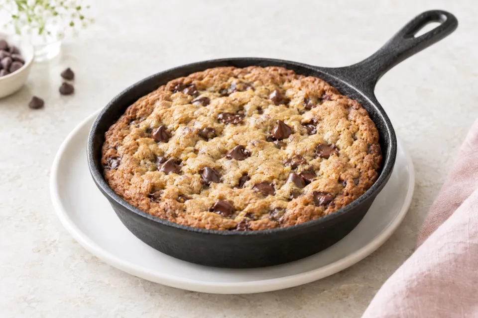 Skillet Chocolate Chip Cookie