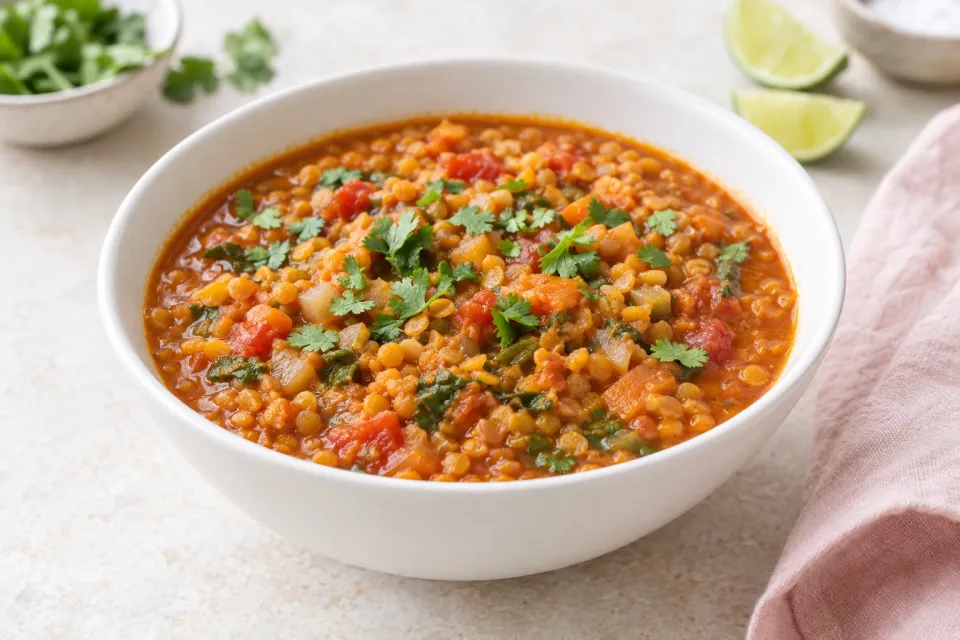 Mexican Red Lentil Stew