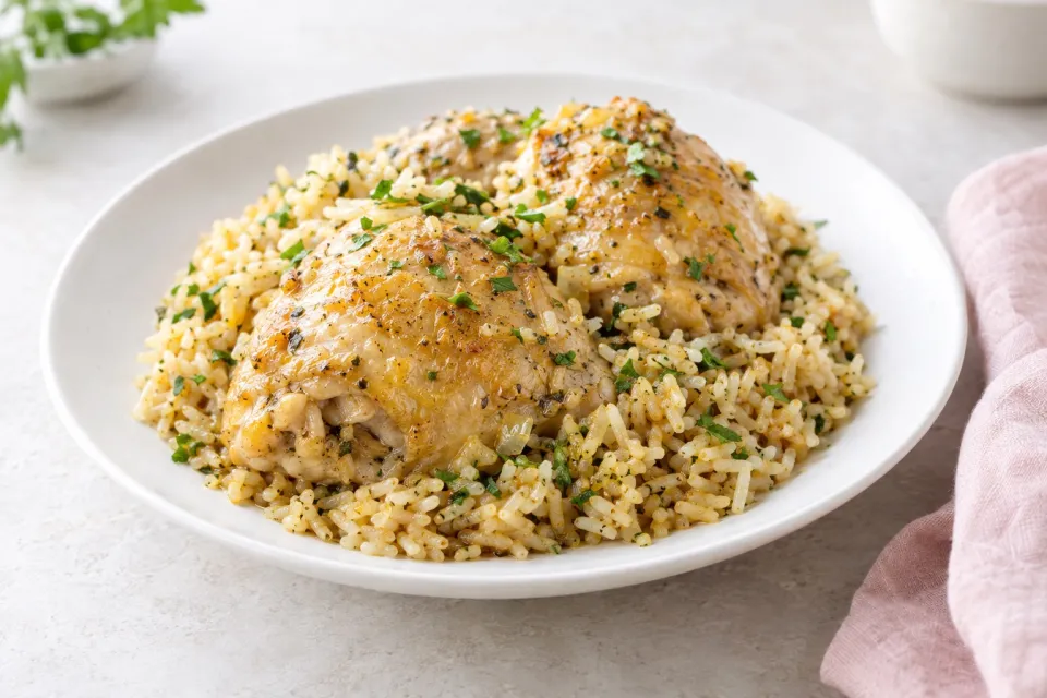 Pressure Cooker Chicken and Rice