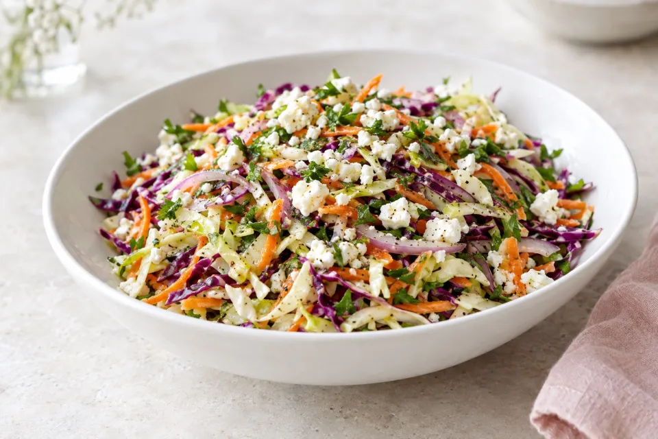 Vinaigrette Slaw with Feta