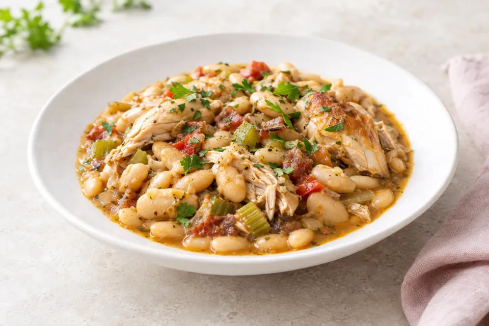Creole White Beans with Chicken