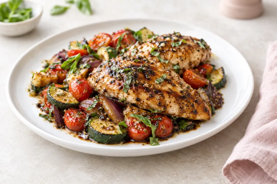 Balsamic Chicken Skillet
