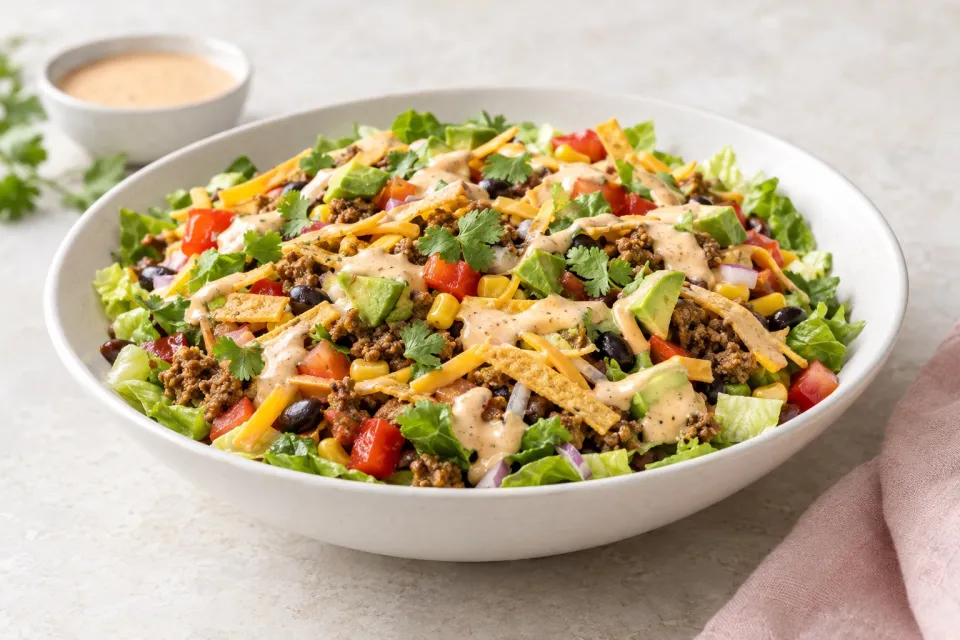 Southwest Salad with Taco Ranch Dressing
