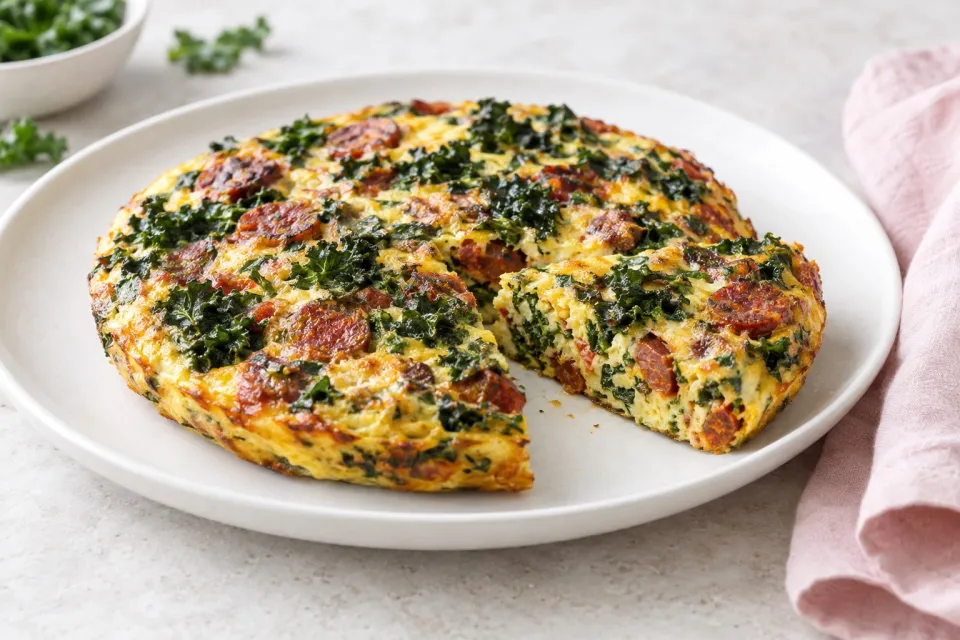 Kale & Chorizo Frittata