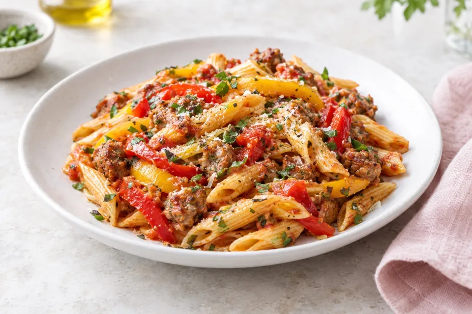 Sausage & Pepper Pasta