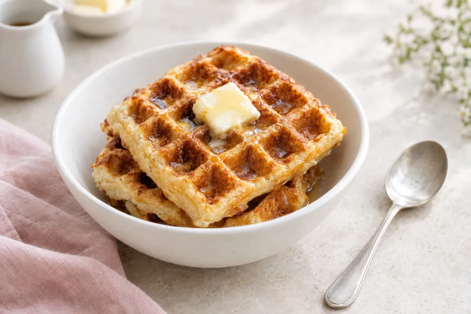 Overnight Brown-Butter Yeast-Raised Waffles