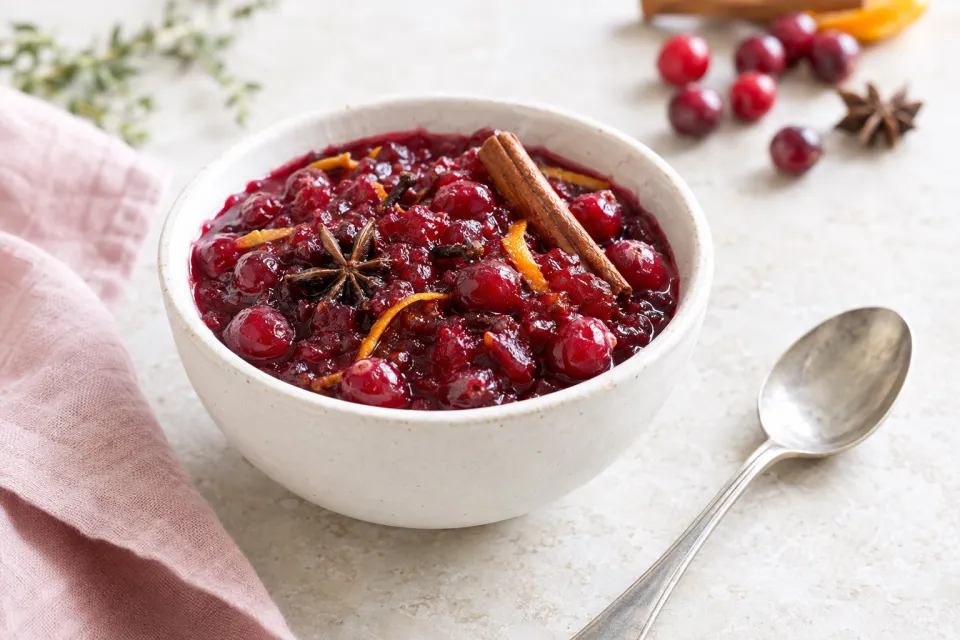 Spiced Red Wine Cranberry Sauce