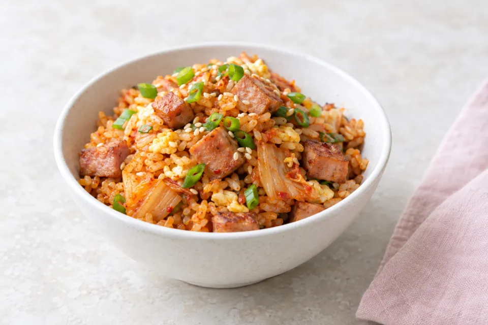 Kimchi and Spam Fried Rice