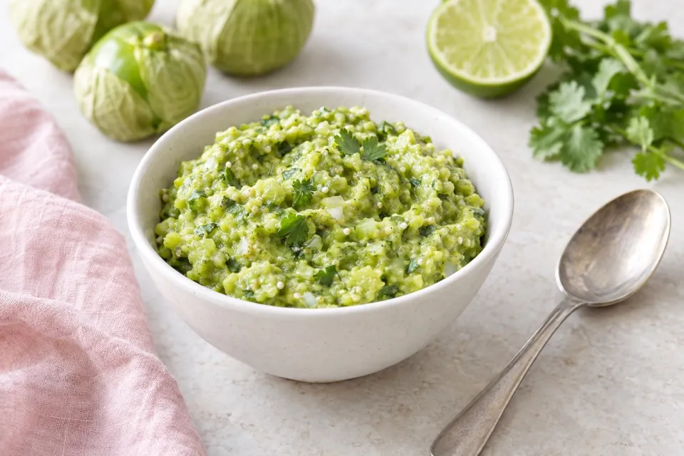 Tomatillo Guacamole
