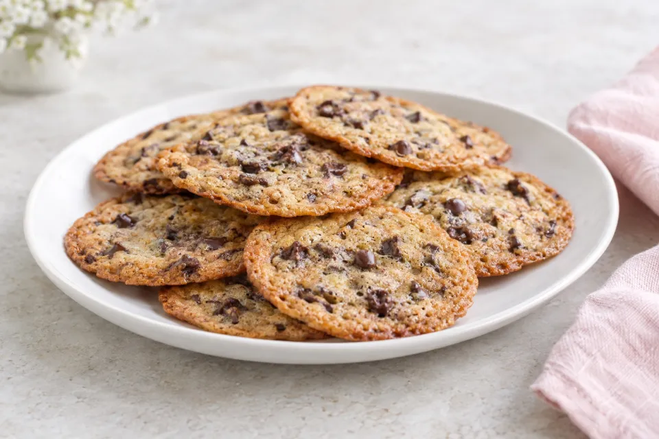 Thin and Crispy Chocolate Chip Cookies