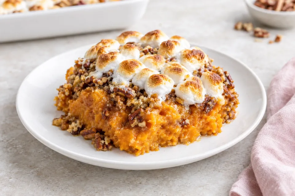 Sweet Potato Casserole with Marshmallows