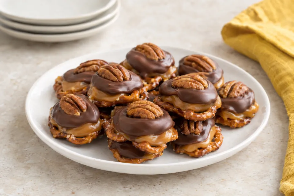 4-Ingredient Pretzel Turtles