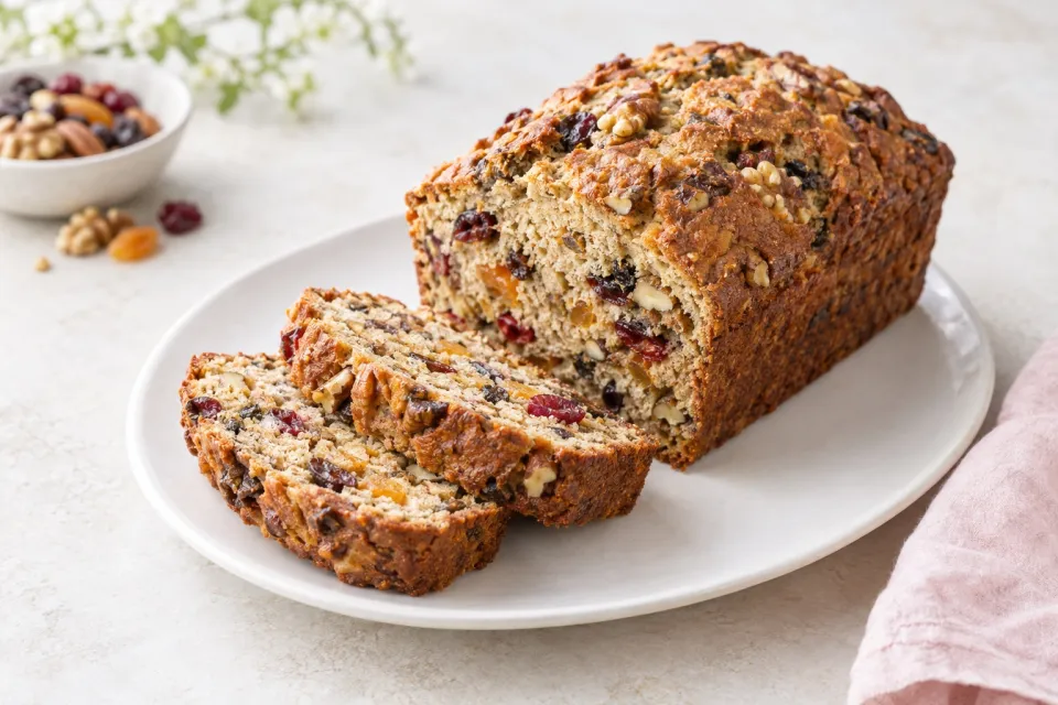 Chunky Fruit and Nut Quick Bread