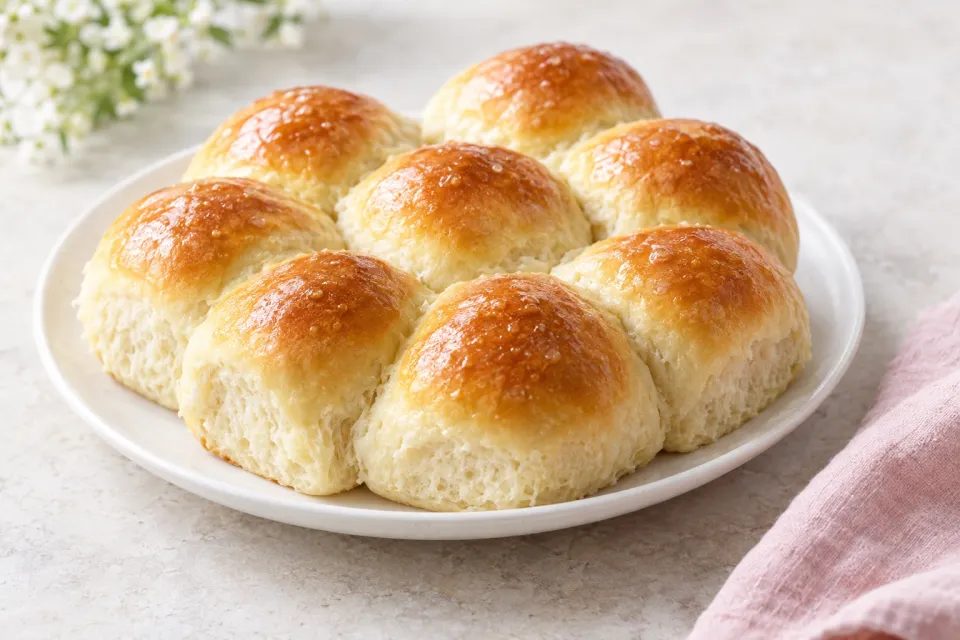 1-Hour Soft and Buttery Dinner Rolls