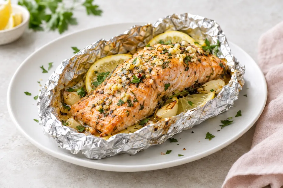 Garlic Lovers Salmon in Foil