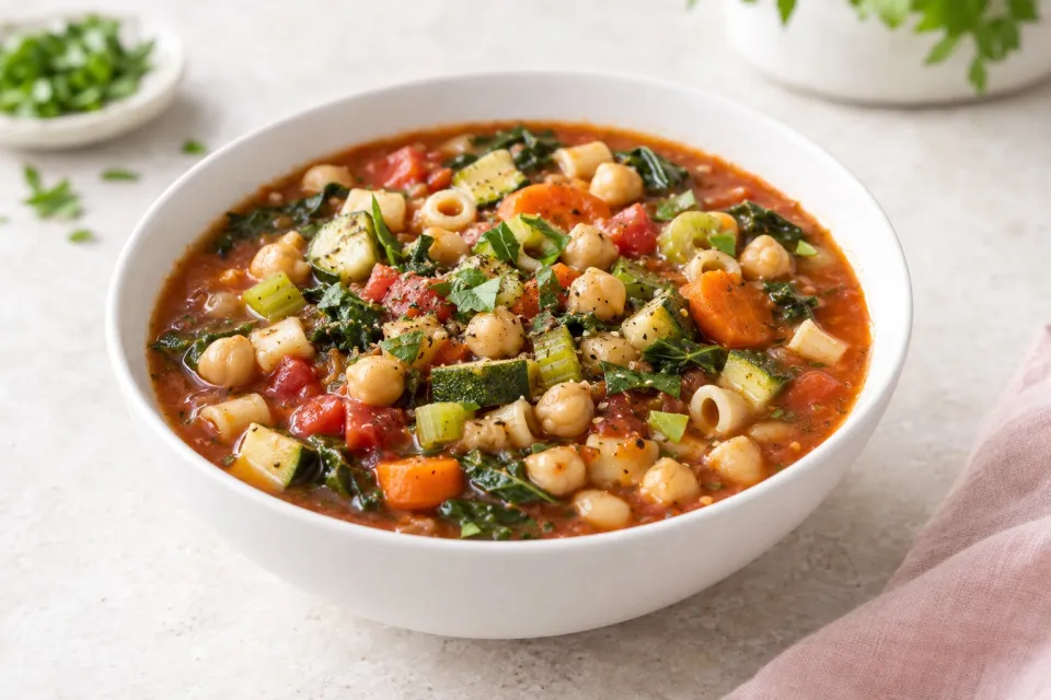 Vegan Chickpea Minestrone