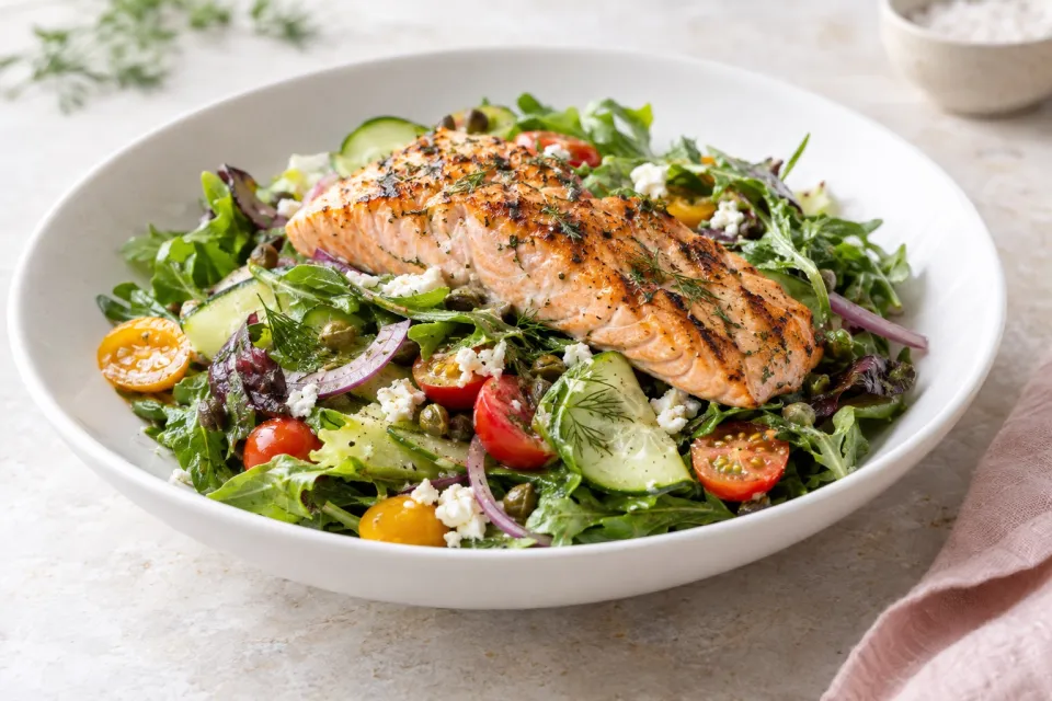 Grilled Wild Salmon Salad