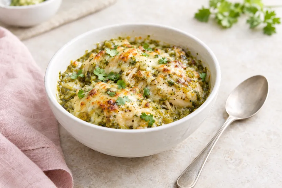 Salsa Verde Chicken Bake