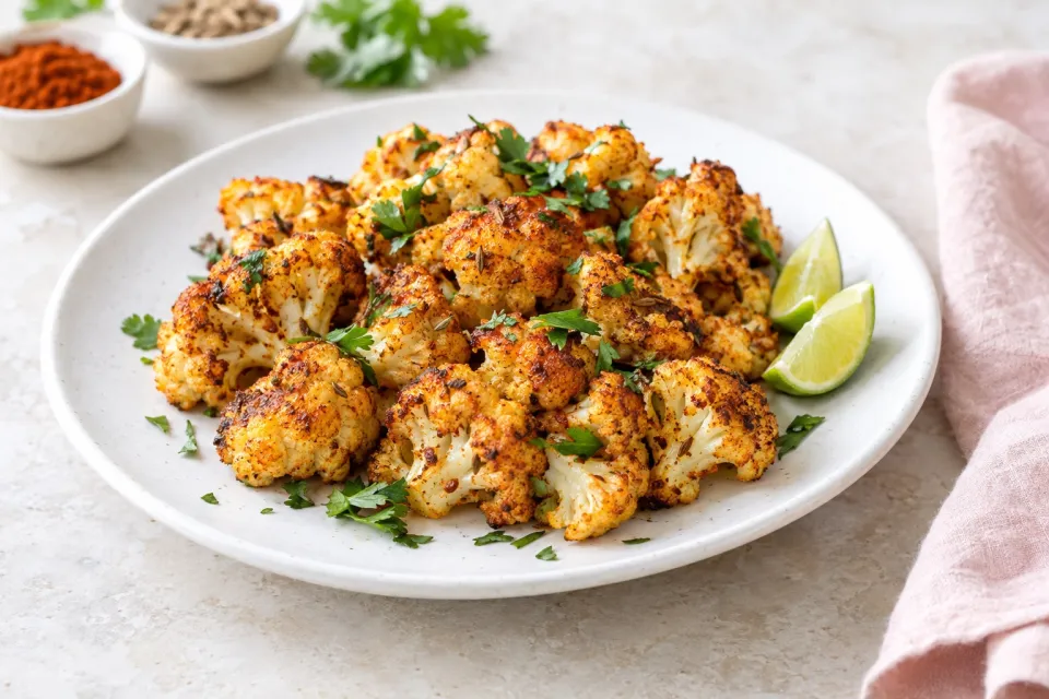 Southwestern Roasted Cauliflower Recipe with Cumin & Paprika