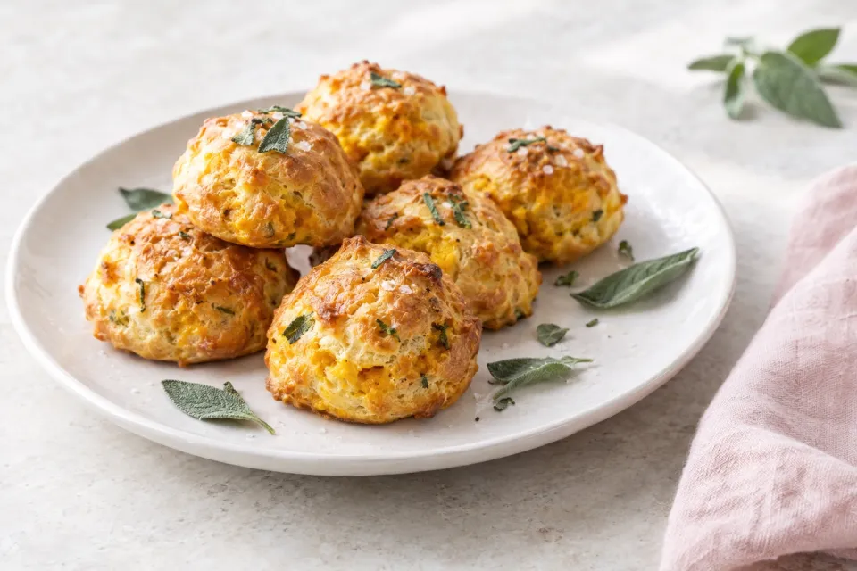 Savory Pumpkin & Sage Gougère