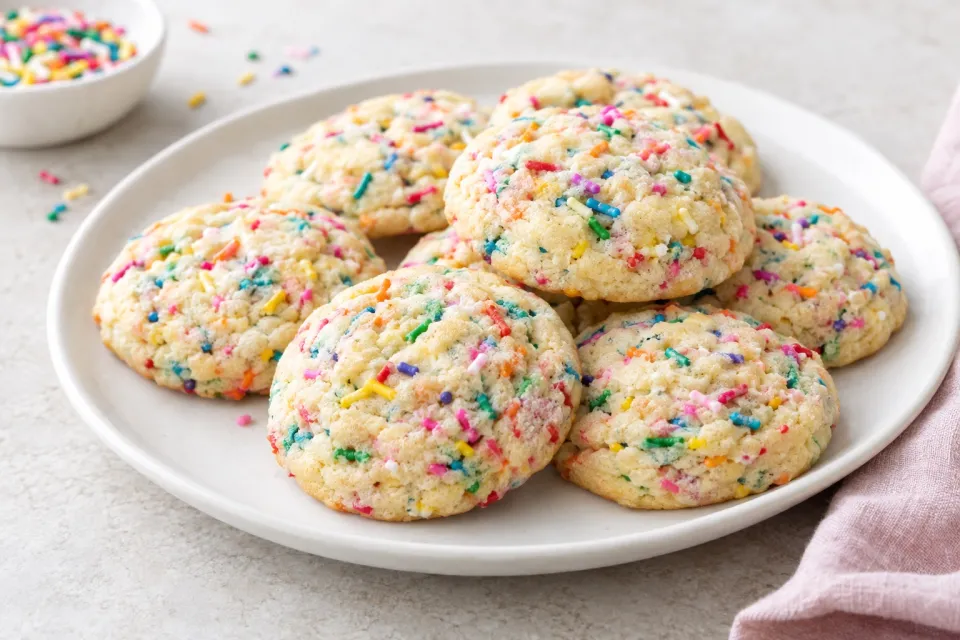 Funfetti Pudding Mix Cookies