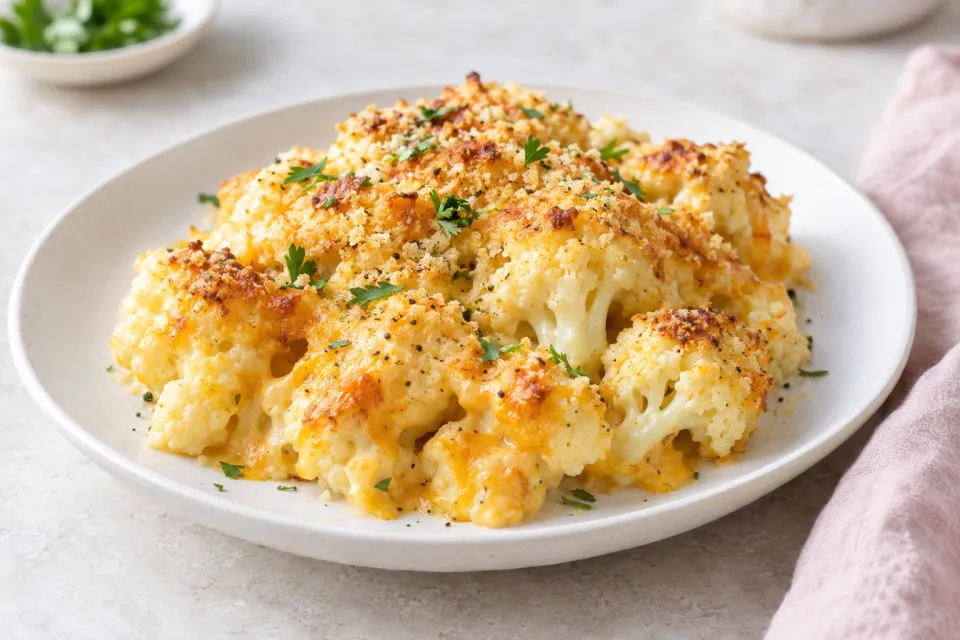 Cheesy Cauliflower Mac ‘n Cheese