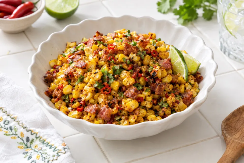 Southwestern Corn Skillet with Chile and Lime