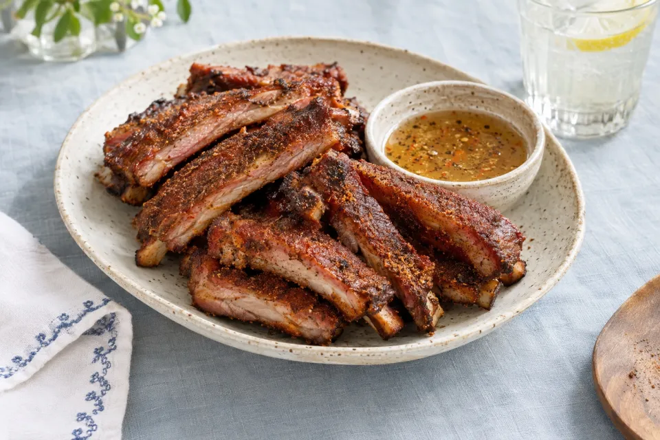Memphis Style Dry Ribs {On the Grill or in the Oven}