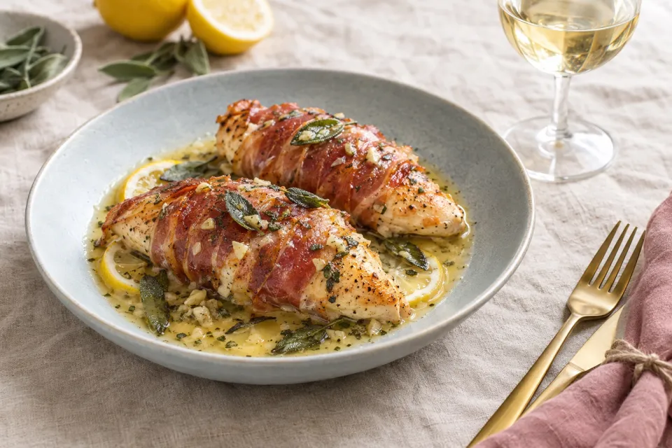 Prosciutto-Wrapped Baked Chicken