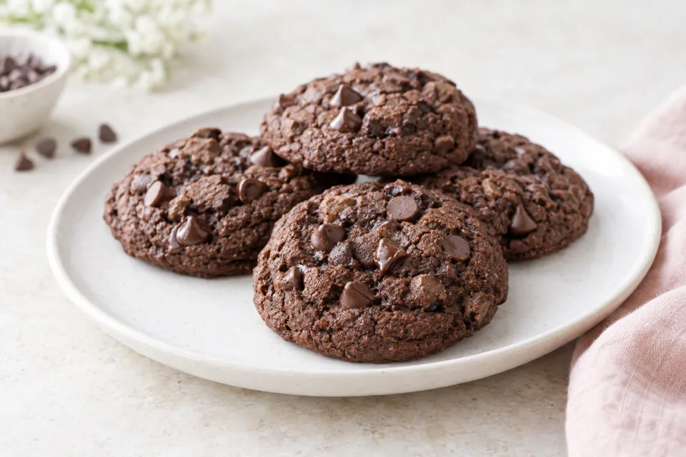 Chocolate Chocolate Chip Cookies