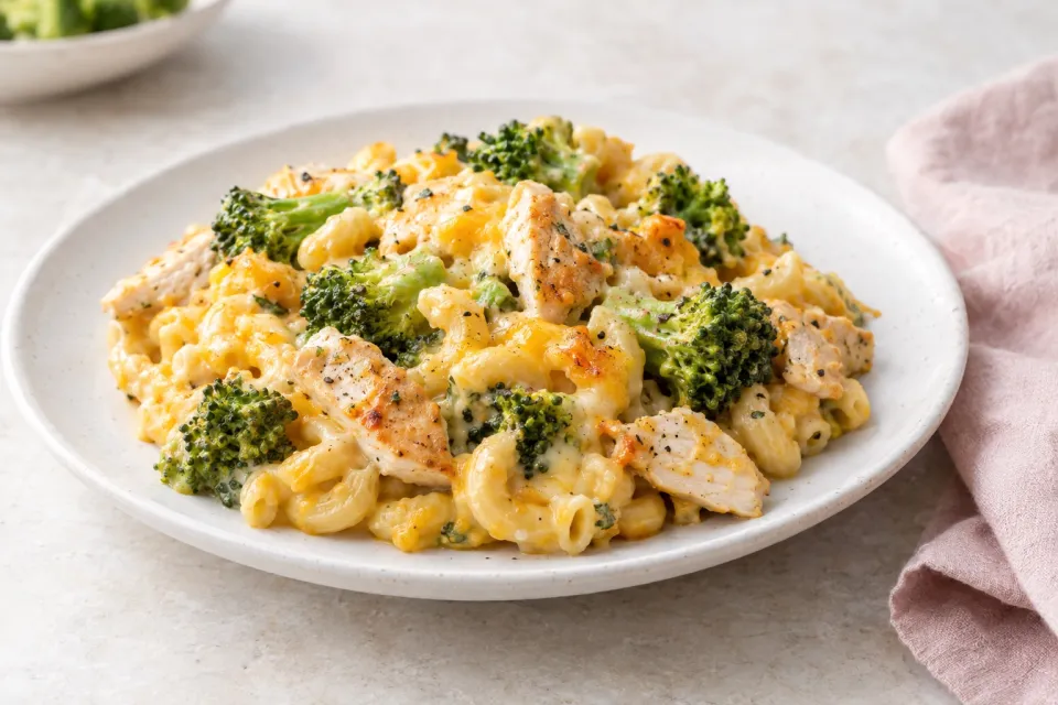 Broccoli Chicken Mac and Cheese