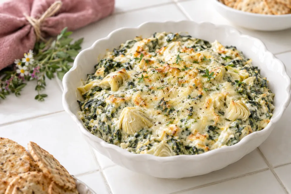 Slow Cooker Spinach Artichoke Dip