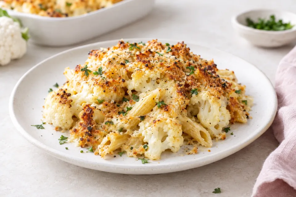 Cauliflower Pasta Bake