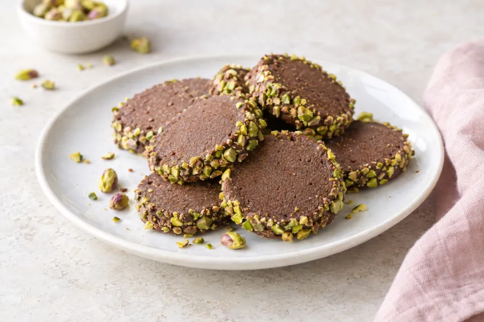 Chocolate-Pistachio Sablés