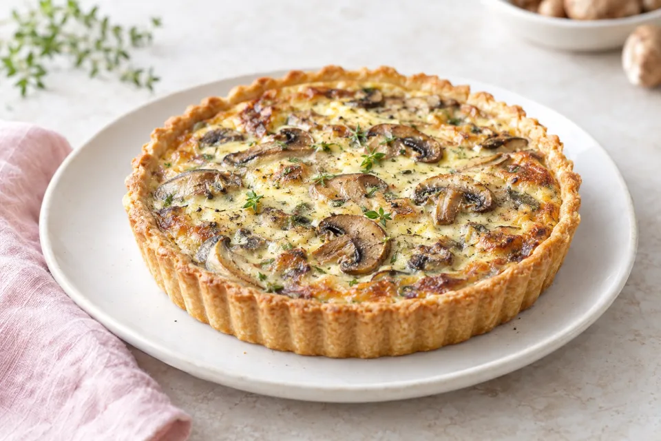 Mushroom Quiche